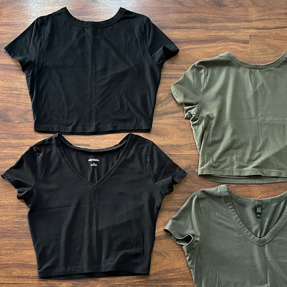 Set of 5 Wild Fable Crop Tops